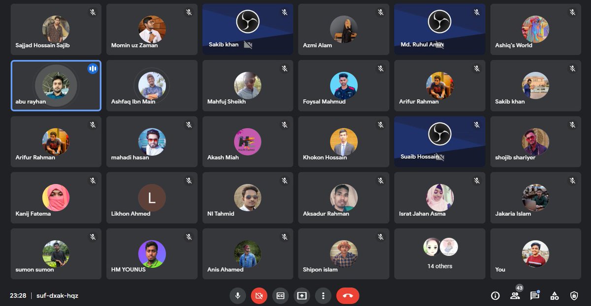 ShadinShaif's tweet photo. Alhamdulillah, Successfully Complete our Biggest Collaboration meetup.
#webdeveloper #CMBD https://t.co/AZ8Zbte8gY
