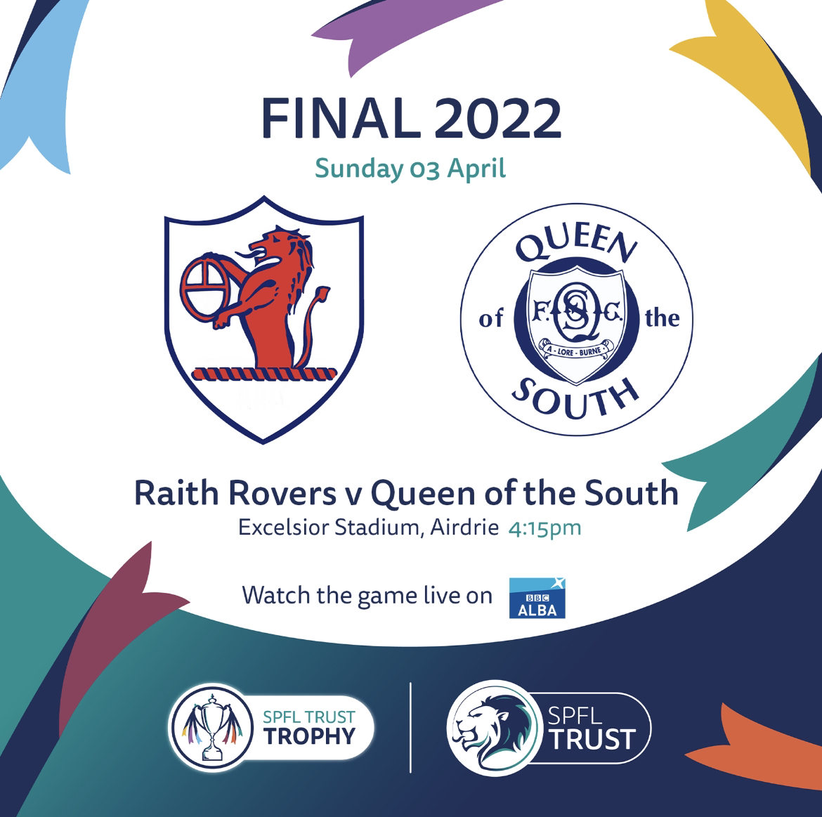 RaithRovers's tweet photo. ⚽️🏆IT’S MATCHDAY

Vs @OfficialQosFC
📍 Excelsior Stadium, Airdrie
🕰 4.15pm
📺 @bbcalba

#YourRovers #COYR https://t.co/DNtQyh8tOs