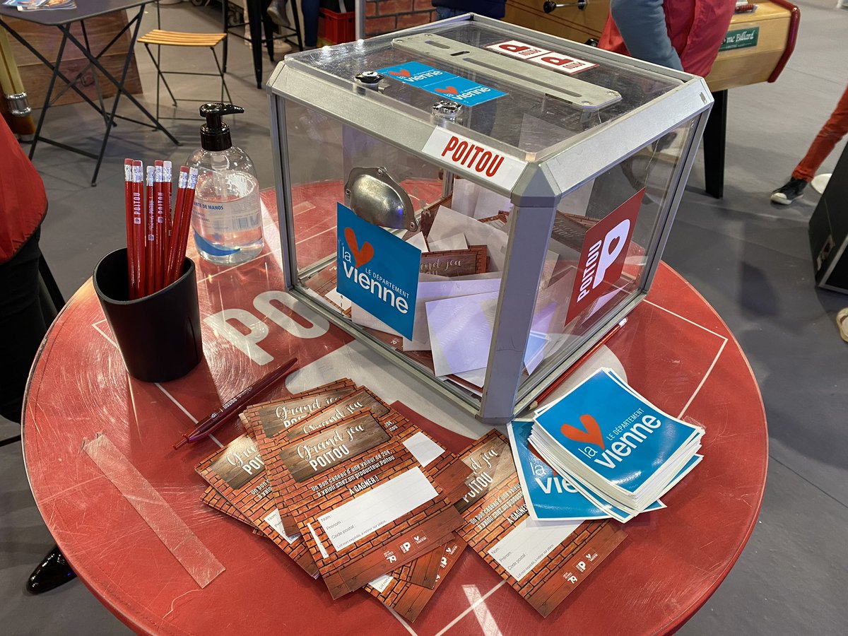 À Proxi'Loisirs, participez au grand jeu #Poitou sur le stand de la marque !
▶️ À gagner : un bon cadeau de produits locaux d'une valeur de 20€ à valoir chez un producteur de la marque Poitou.
Rendez-vous à 12h et 15h sur le stand 46. 3 gagnants à chaque tirage au sort.