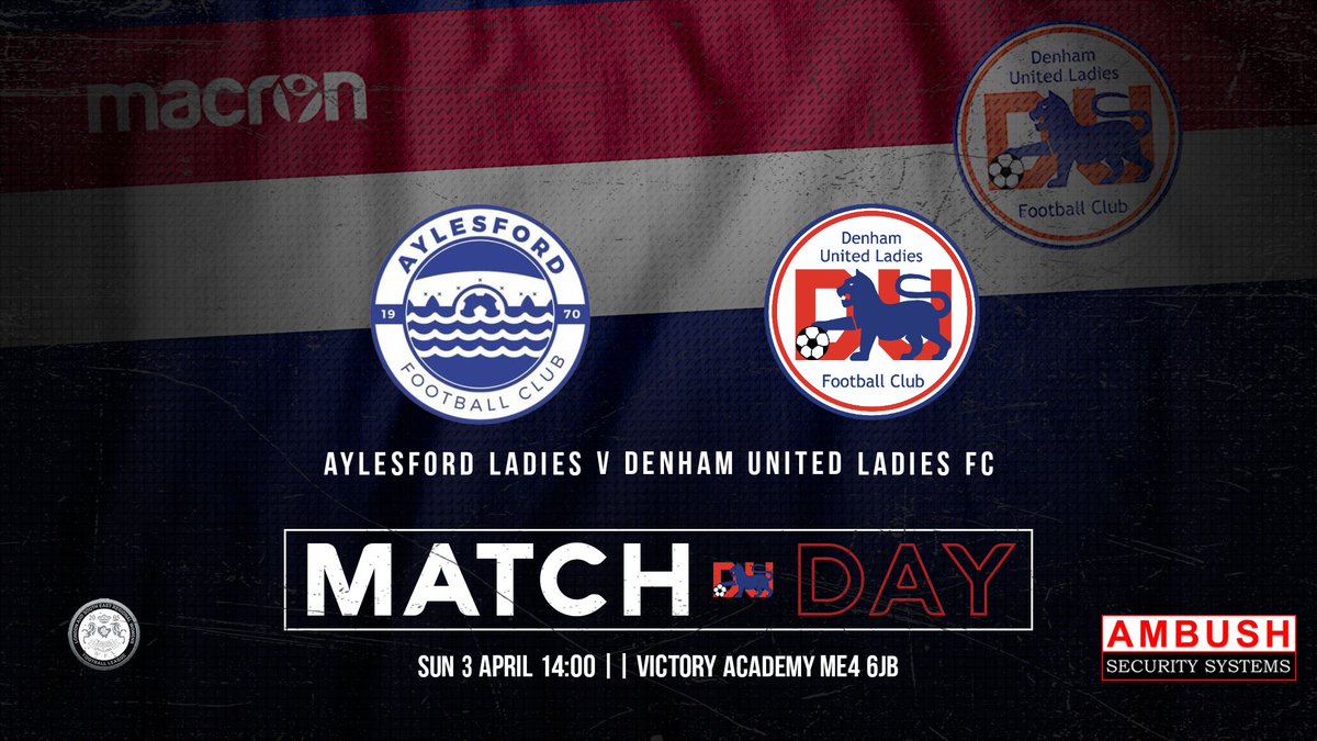 DenhamUnitedLFC's tweet photo. 1sts | #GAMEDAY 

A huge game today for our firsts after a 3 week break as they travel to @AylesfordLFC in the league.  

🗓 Sun 3rd April
🆚 @AylesfordLFC
🏟 Victory Academy
ME4 6JB
🕒 K.O 2pm
Sponsored by @AmbushSec

Good luck 👊🏻 https://t.co/Svk5DA1VBz