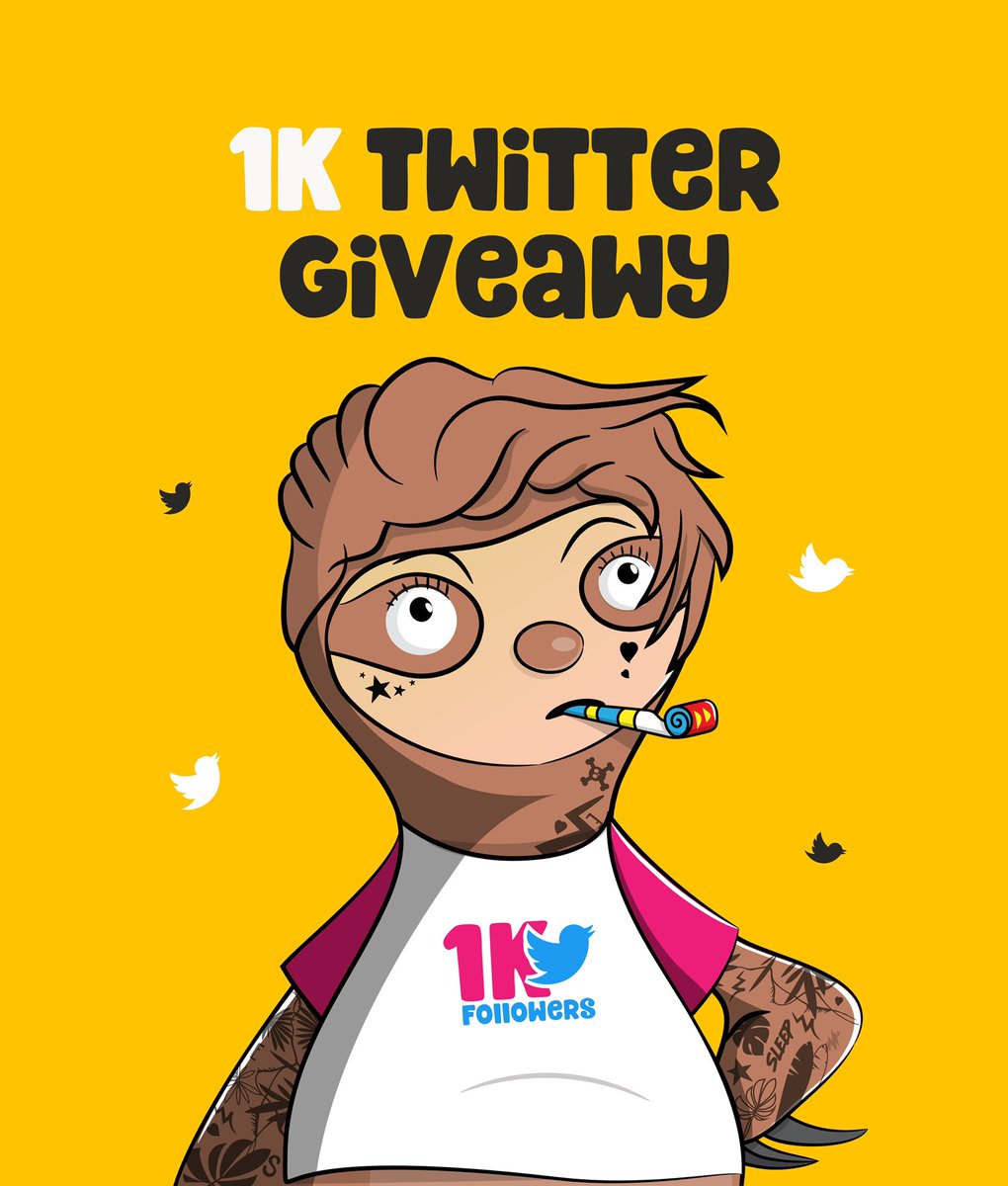 🎉 We’ve passed 1,000 followers fam! 

Let’s giveaway a sloth 🦥 

Like and RT to enter. Easy

#NFTGiveaway #NFTCommmunity #sloths