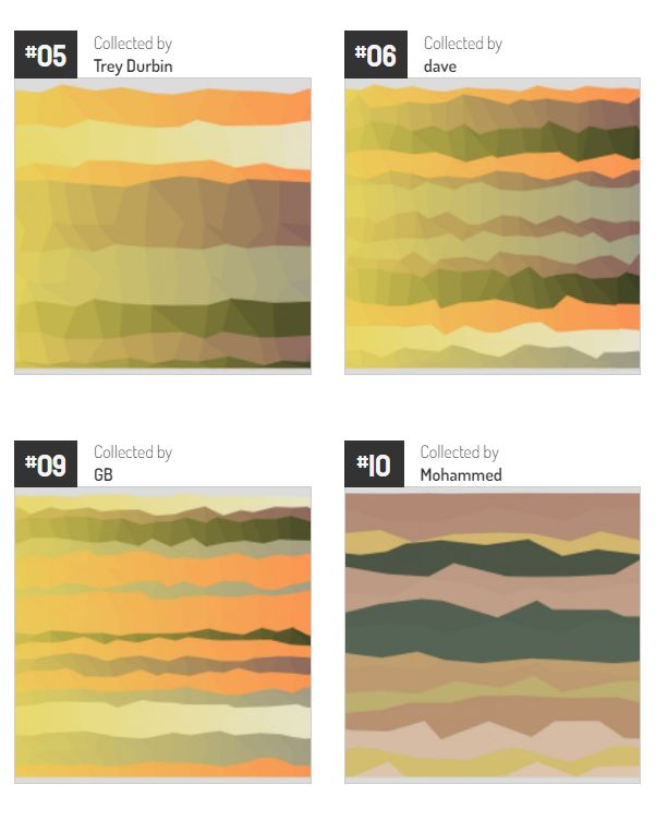 RidalmaSketch's tweet photo. All editions minted on @CrayonCodes for Trembling Trencadís!. It was a small project but still very surprised to see the different edition generations. Thanks to all collectors!
https://t.co/cfuKnxL2vt
#generativeart #creativecoding #procesing #p5js #NFTProject https://t.co/gNBGYwfS6S