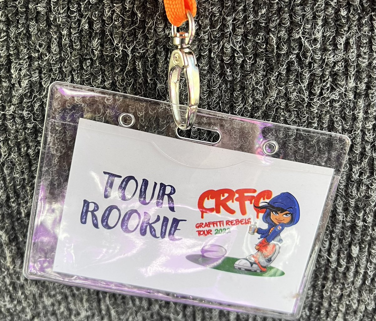 The tourists are off to @AvonmouthGirls this morning for more 🏉☀️🏉

Looks like one of tourists has been careless with their tour rookie badge. One for the tour court later on! 😂