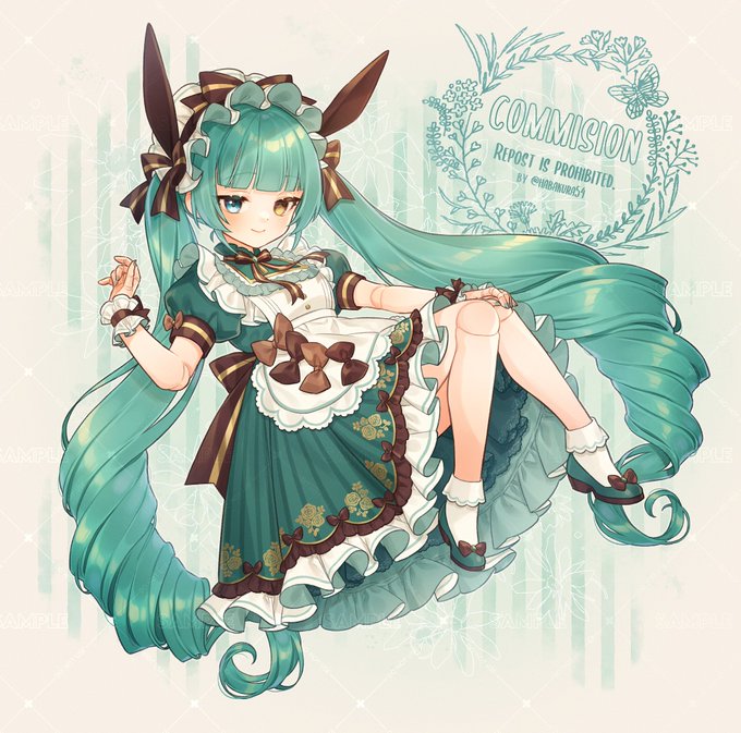 🍀𝙼𝚒𝚗𝚝 𝙲𝚑𝚘𝚌𝚘𝚕𝚊𝚝𝚎 𝙼𝚊𝚒𝚍🍀
#Skeb #Commission 