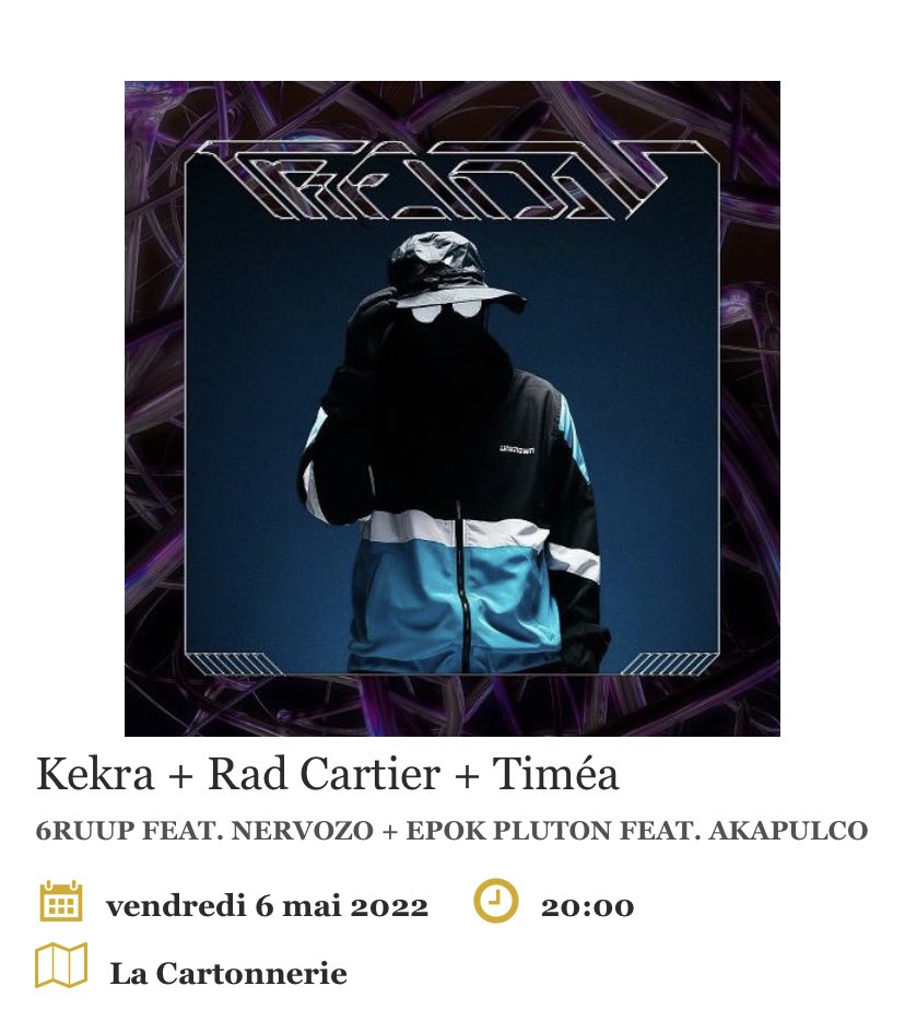 BASTARDMOUSTAC2's tweet photo. KEKRA+RAD CARTIER+TIMÉA ❤️
(Friends @geniusjeunepok +@akapulco8 @6ruup @nervozo_ )
Prends ta place :

https://t.co/Dft8tDH2sW

#reims #kekra #radcartier #timea 
@Kekral4nd @radtyboi @timeajar https://t.co/U6lQbhqzyF