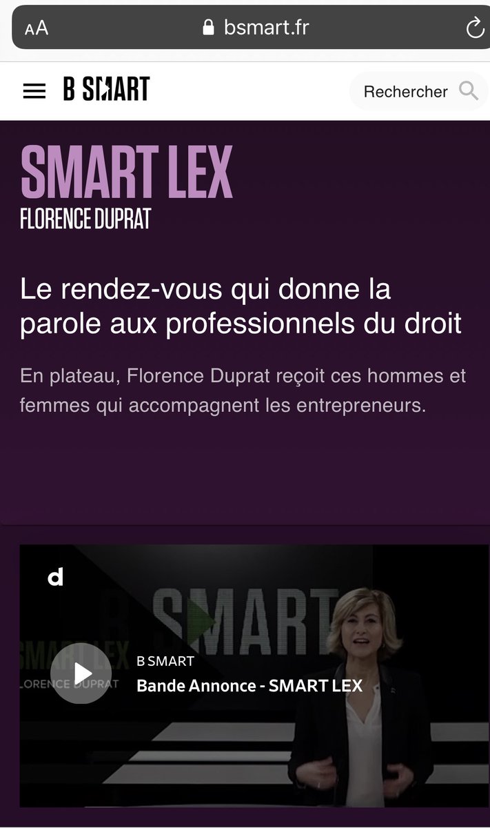 CandiceCL_MAQ's tweet photo. 📺 Ne manquez pas notre deuxième rendez-vous B SMART https://t.co/XsmYCaIs7O
C’est ce dimanche à partir de 11h30 à 12h dans l'émission #SmartLex Merci pour cette interview chère @floduprat grande journaliste aussi percutante que charismatique.
https://t.co/qJABO0v5fn https://t.co/Az9x6lEnmC