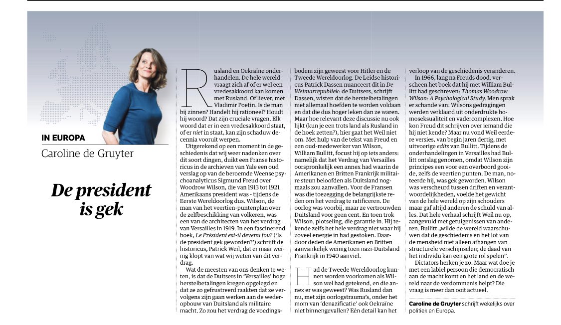 verhaal140's tweet photo. Ik raad iedereen wekelijks de column van @CarolineGruyter in @nrc aan. https://t.co/QcEs9FfeC8