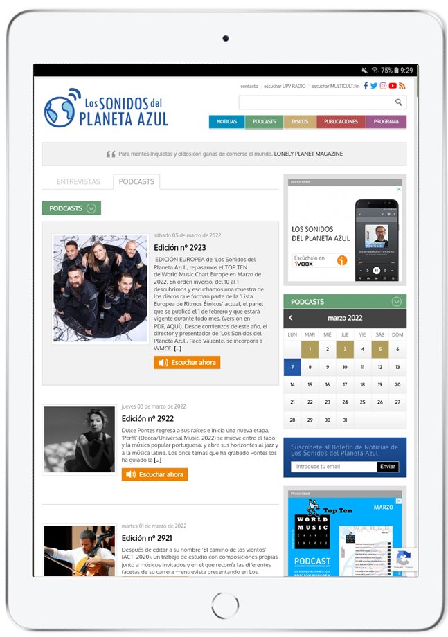 lsplanetaazul's tweet photo. 🔊 #Podcast, todas la ediciones de Los Sonidos del Planeta Azul, descarga y escucha a tu aire
🌐 https://t.co/QmHGaoVljJ
🎙️ #Entrevistas · 🔘 #Novedades · 📄 ‘Edición Europea’ | #WMCE https://t.co/aUm4jISys3