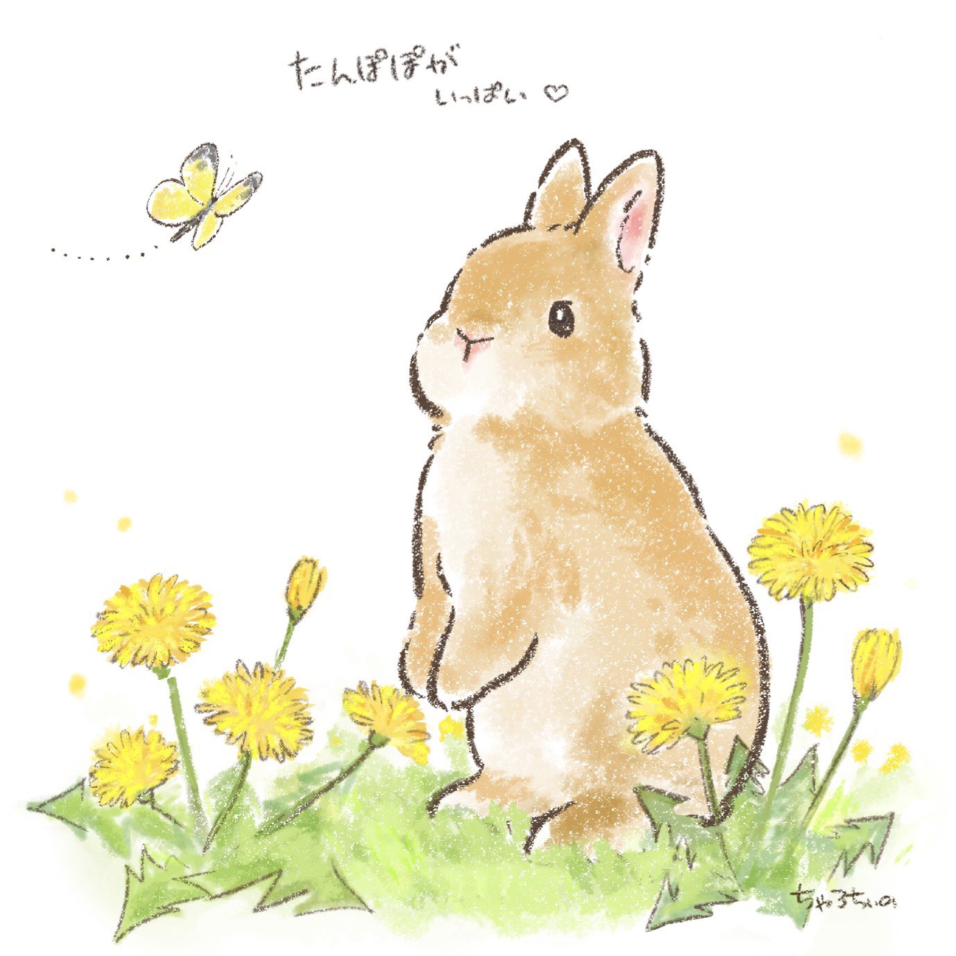 うさぎ絵 with ウサギ」 A4 H210×W297mm 