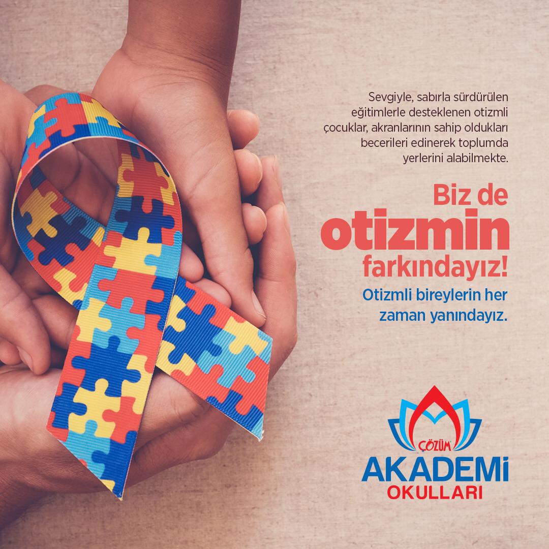 Sevgiyle, sabırla sürdürülen eğitimlerle desteklenen otizmli çocuklar, akranlarının sahip oldukları becerilerle toplumda yerlerini alabilmekte.

Biz de otizmin farkındayız!

Otizmli bireylerin her zaman yanındayız.

#Gaziantep #DünyaOtizmFarkındalıkGünü 
#ÇözümAkademiOkulları