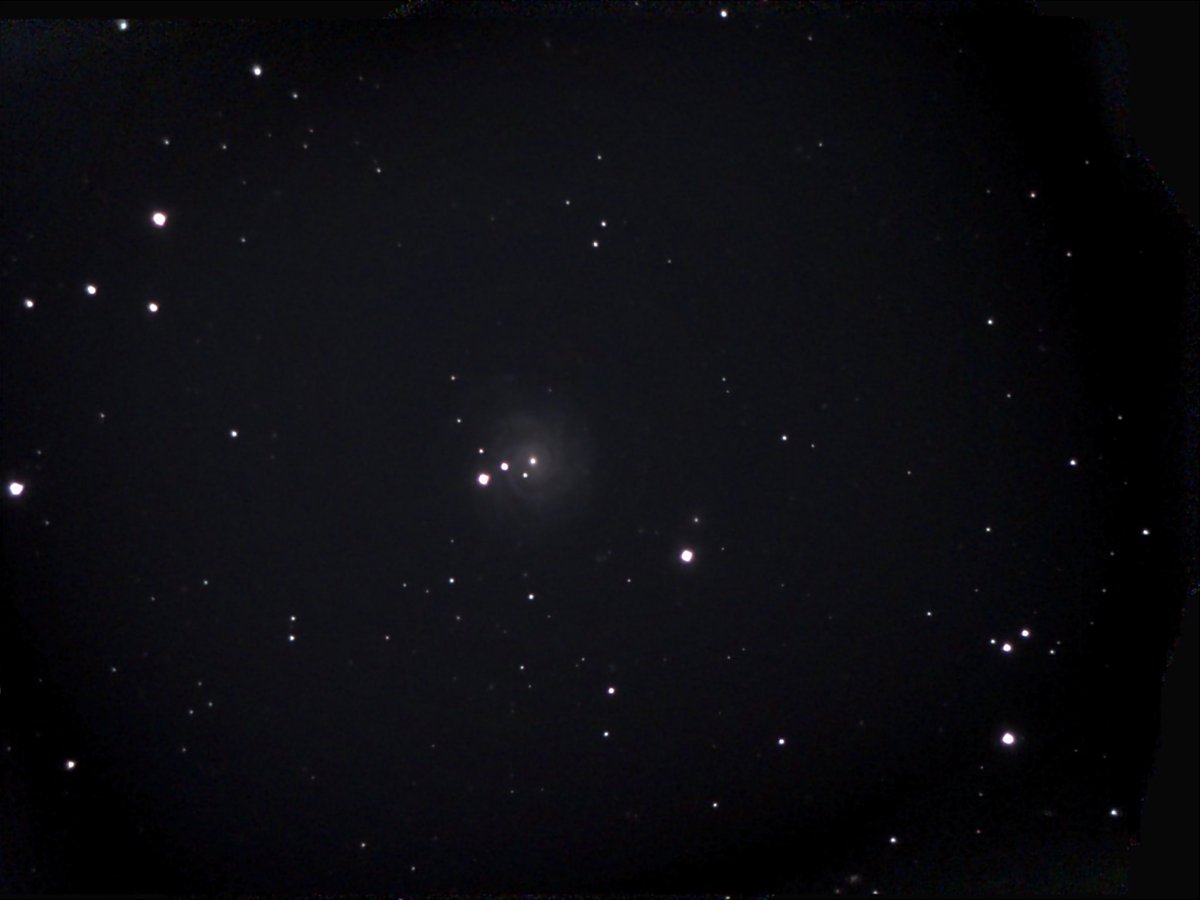 AstroMikeMerri's tweet photo. For last night’s non-#LockDownAstronomy with the #eVscope, a look at the face-on spiral galaxy NGC 3344. As well as its beautiful spiral arms, it is a great example of a ringed galaxy. https://t.co/yaPSEAY0U3