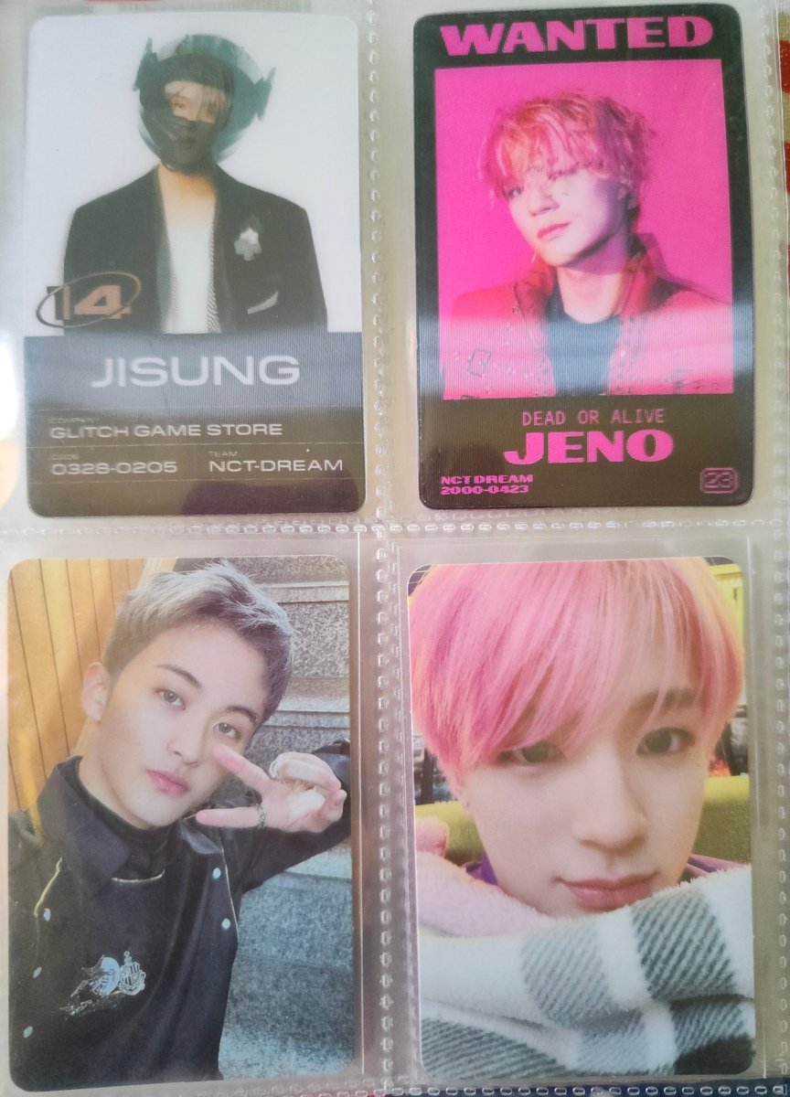 nominkart's tweet photo. wts nct dream ph

jeno glitch &amp; lenti – 800 set
mark scratch – 350 
jisung lenti – 250

wts lfb glitch mode nct dream jaemin jeno haechan chenle jisung mark renjun scratch glitch digipack pob ygm pb photobook kumot https://t.co/78rXCdC8bP