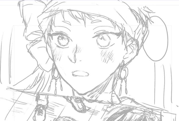 今日は下書きが進んだ 