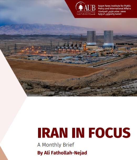jobahout's tweet photo. .@AFathollahNejad’s 2nd #Iran_In_Focus brief for @ifi_aub is out.
For a deeper look at #Iran’s domestic & regional developments, you can read it here👇🏻
https://t.co/HxaOpzstyC https://t.co/0LQxSkn2bL
