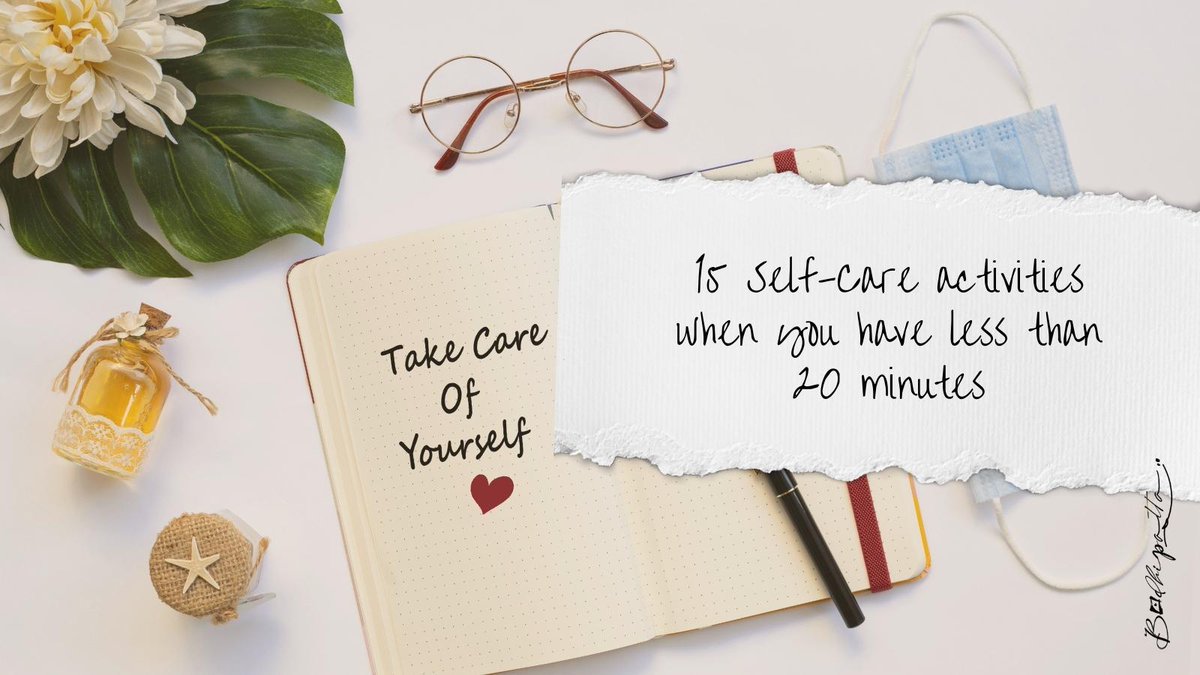BodhiPatta's tweet photo. 💙🌺 15 Self-Care activities when you have less than 20 minutes:
https://t.co/jsMwtMz2EJ

#SelfCareSunday #selfcare #bodhipatta https://t.co/TznzlgyBVm