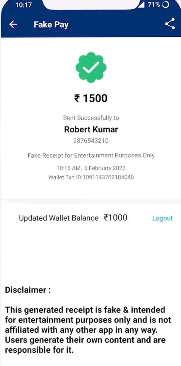 upcopvishwendra's tweet photo. ध्यान दें- #cybersecurity #ALERT 
आजकल कुछ बेईमान लोग #phone_pay के स्थान पर #fakepay #Application का उपयोग करके लोगों के साथ ठगी कर रहे हैं,
इसमें वो फोन-पे से आपका एकाउंट स्कैन कर आपका नाम जान लेंगे और उसके बाद फेक पे में वही नाम भरकर आपको मनी ट्रांसफर मेसेज दिखा देंगे।
👇 https://t.co/8kqS5h3Zlf