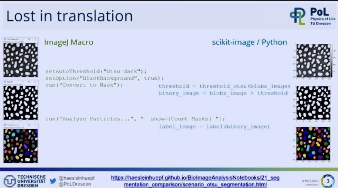 haesleinhuepf's tweet photo. Also my talk recording about why we (CC @StRigaud) work on #opensource #GPUaccelerated #BioImageAnalysis using #clesperanto is now online in the #SIMposium video collection.
Thanks to @royalsociety for sharing and @kirtiprakash25 et al for having me!๐ฌ๐ฅ๏ธ๐
https://t.co/Mn5TZffagQ https://t.co/Ng7iqCW6zI