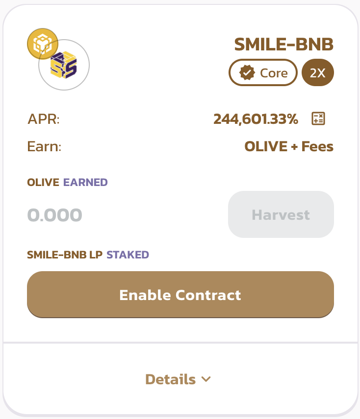 OliveCashBsc's tweet photo. #BSC
 The @SmileSwap1 farm and pool are live now! 
Stake Olive to earn SMILE. 
 Stake SMILE/BNB to earn Olive.
https://t.co/Fyjnz5uXKR https://t.co/N85uiRpx2f
