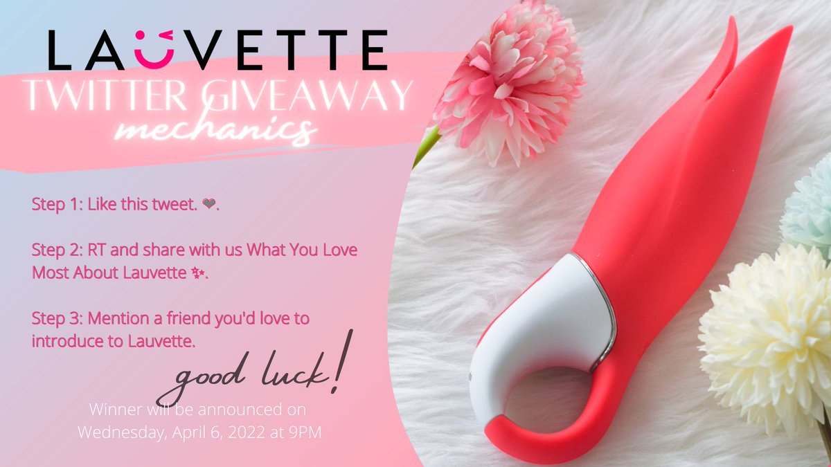LauvettePH's tweet photo. Win a Satisfyer Flower Power and Lauvette Merch by joining our giveaway! 💟 Winner will be announced on April 6, Wednesday, at 9PM! Good luck! 💫

#Lauvette #Giveaway https://t.co/o1fzwH5gPe