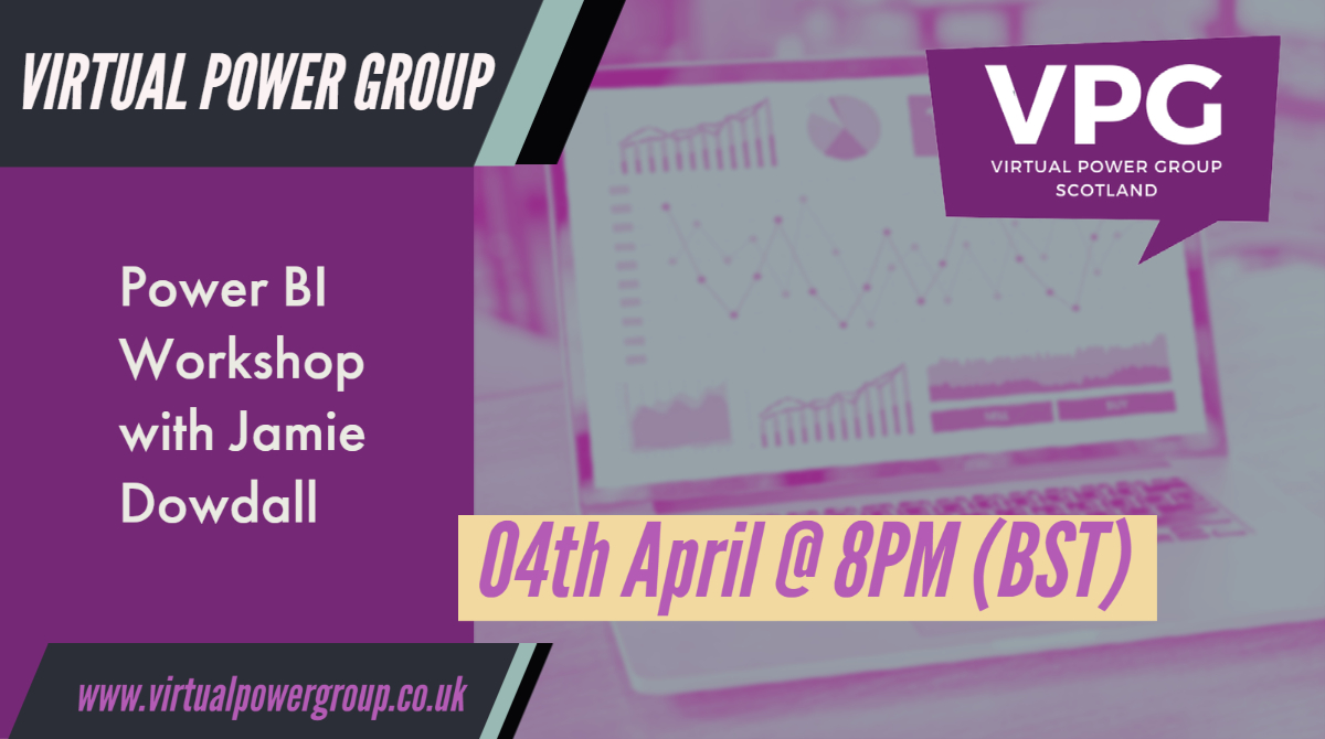 📈📈 Power BI Workshops 📉📉

<a href="/JamieDowdall3/">Jamie Dowdall</a> will be running two #PowerBI workshops for us this month!

Workshop 1 Date 📅 > 04th April @ 8PM (BST)
Workshop 2 Date 📅 > 11th April @ 8PM (BST)

Join 🤝> virtualpowergroup.co.uk/event/PBOWorks…
