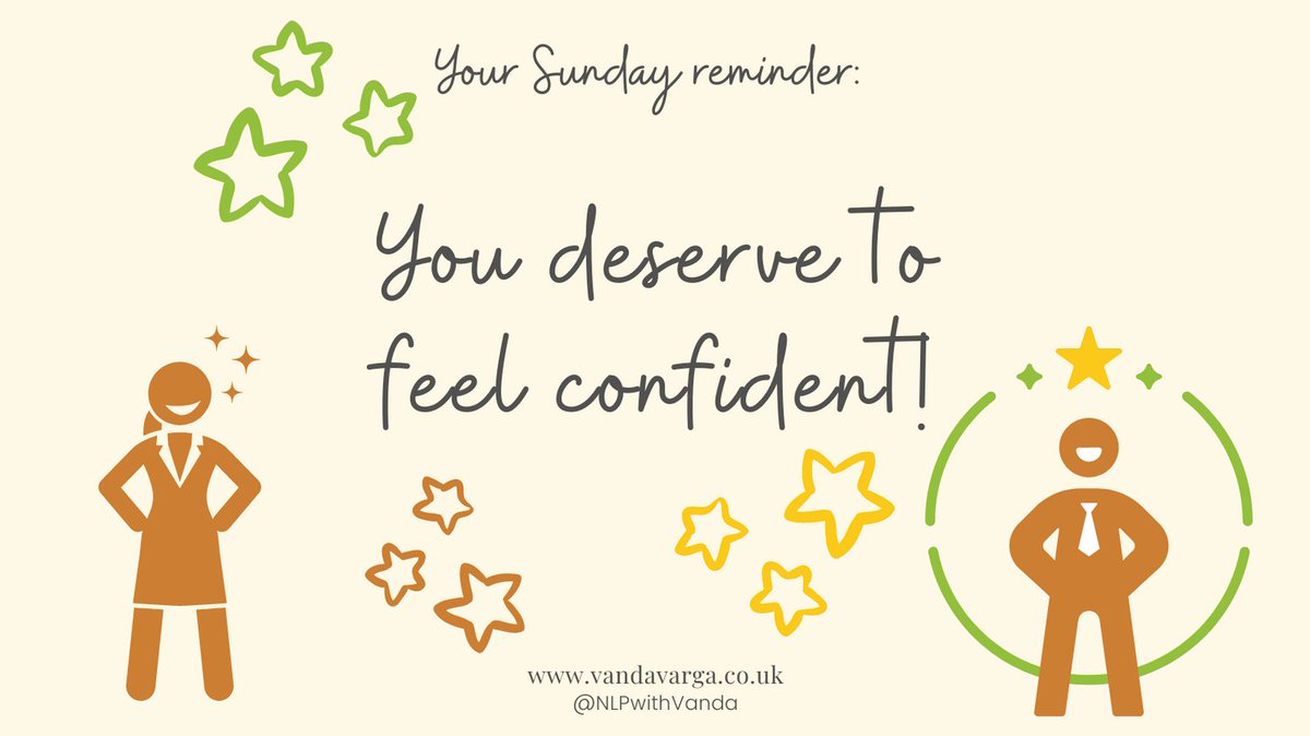 NLPwithVanda's tweet photo. You 100% deserve to be #confident!
You are absolutely #amazing and you are doing an #excellentjob at being your #unique self.
How about a #confidenceboostworkshop ? Link in bio
#NLPwithVanda #confidenceworkshop #thebestyou #onlineworkshop #fareham #confident #workshop #nlp https://t.co/RhGfWeBaHF