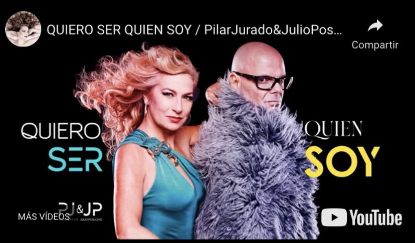 Magnífico el tema “Quiero ser quien soy” de mi amiga <a href="/pilarjurado_/">Pilar Jurado</a> y <a href="/julioposadas/">JULIO POSADAS</a>. Enhorabuena a los dos. Cuanto más difundamos mejor porque al hacerlo colaboramos con <a href="/CruzRojaEsp/">Cruz Roja Española</a> para la ayuda humanitaria a Ucrania.
youtu.be/SlbPu7KsmCg