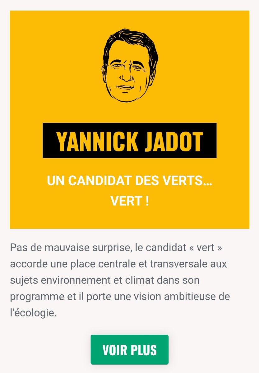 Pour Greenpeace <a href="/yjadot/">Yannick Jadot</a> est aussi 1er ex-æquo sur les questions écologiques