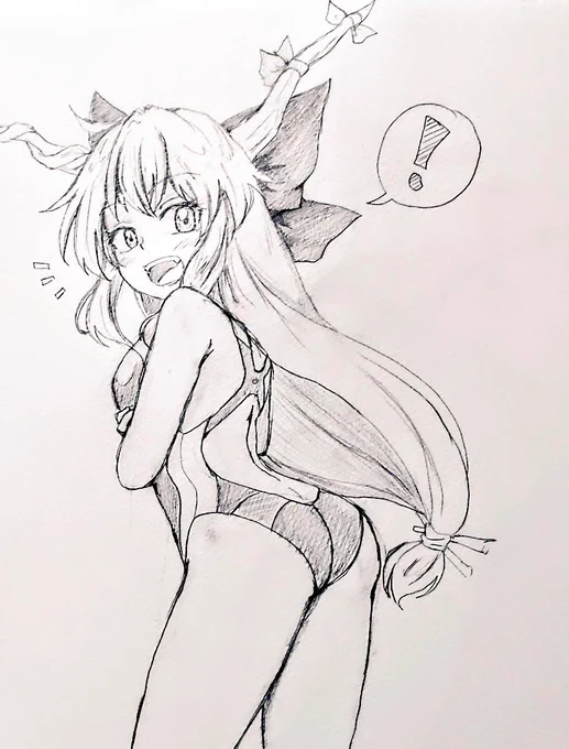 ─新年度だよ─
競泳水着の萃香をうしろから。
新年度と関係あるのかと?ないですよ。 