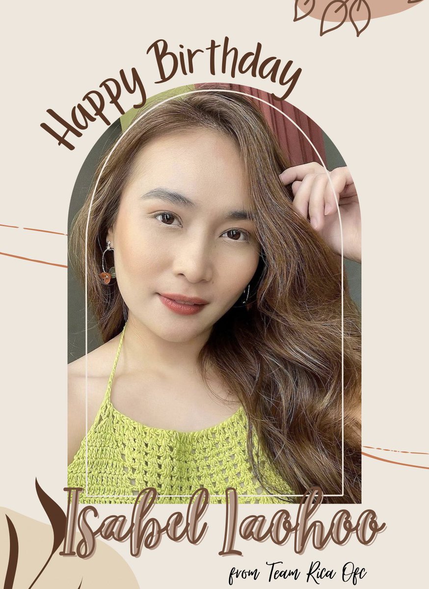 Happy Birthday <a href="/isabellaohoo/">Isabel Laohoo</a> 
Wishing you a beautiful day with good health and happiness forever. 

ISABEL BirthdaySalubong