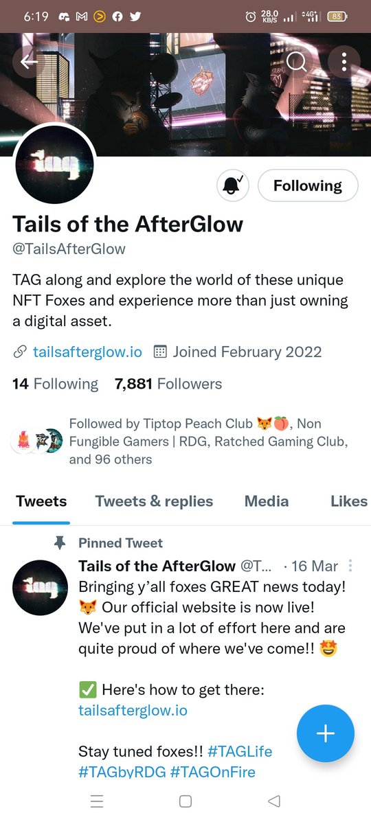 cjregullano's tweet photo. @shadliebug @TailsAfterGlow #TAGLife

@jbbmNFT @blazebytc @wubbaludubjude @TalisicCristian @AlexaAlexa0327 https://t.co/fFWVbCsaW2