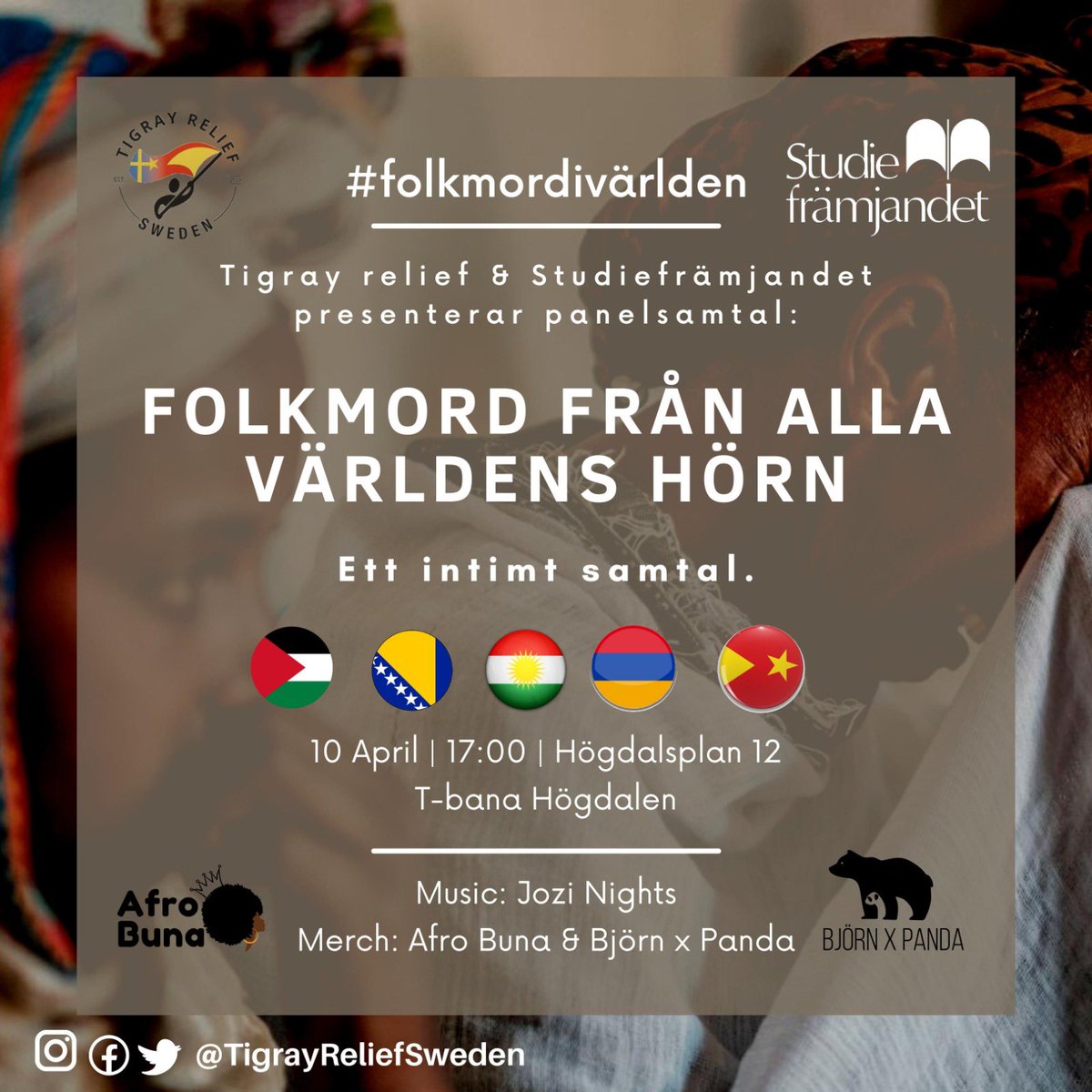 Panelsamtal 10/4 <a href="/TigrayRelief/">Tigray Relief Sweden</a> @studieframjande