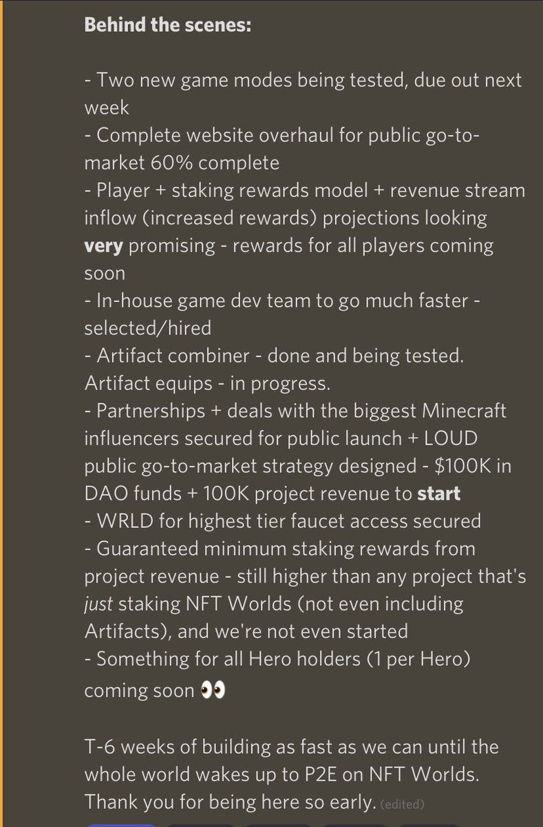 Mark Shaw (@markshaw) on Twitter photo In my view <a href="/HeroGalaxyNFT/">Monisha Nagaraj</a> is leading the way with #P2E games being built on <a href="/nftworldsNFT/">NFT Worlds</a> rewarding with #wrld massive few weeks ahead. Incredible team led by @nikolas_eth driving the #NFTProject forward. Innovation, execution & delivery. #nftcommunity In my view <a href="/HeroGalaxyNFT/">Monisha Nagaraj</a> is leading the way with #P2E games being built on <a href="/nftworldsNFT/">NFT Worlds</a> rewarding with #wrld massive few weeks ahead. Incredible team led by @nikolas_eth driving the #NFTProject forward. Innovation, execution & delivery. #nftcommunity