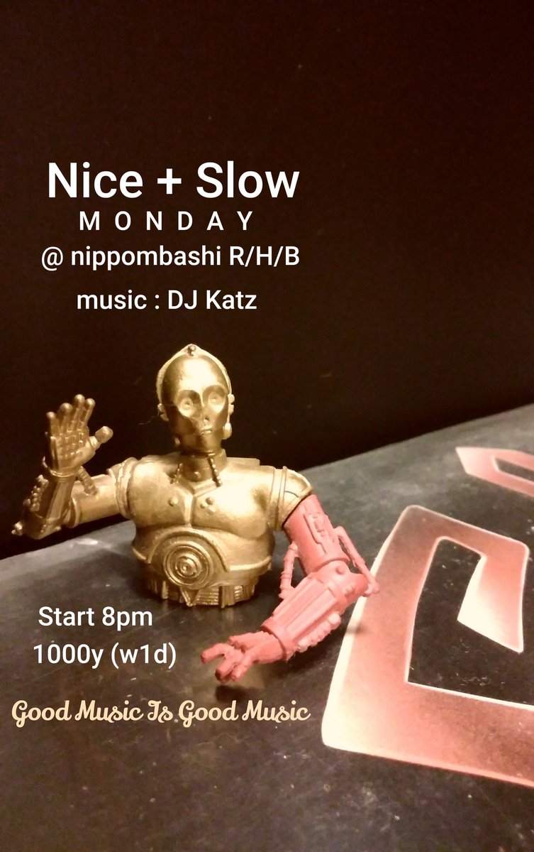 djkatzgroove's tweet photo. 明けて月曜日は地下におります。😁
#niceandslowMONDAY #nippombashirhb #44wood
#dance #music #underground
#party #life
#GoodMusicIsGoodMusic https://t.co/eyzcosW6o2