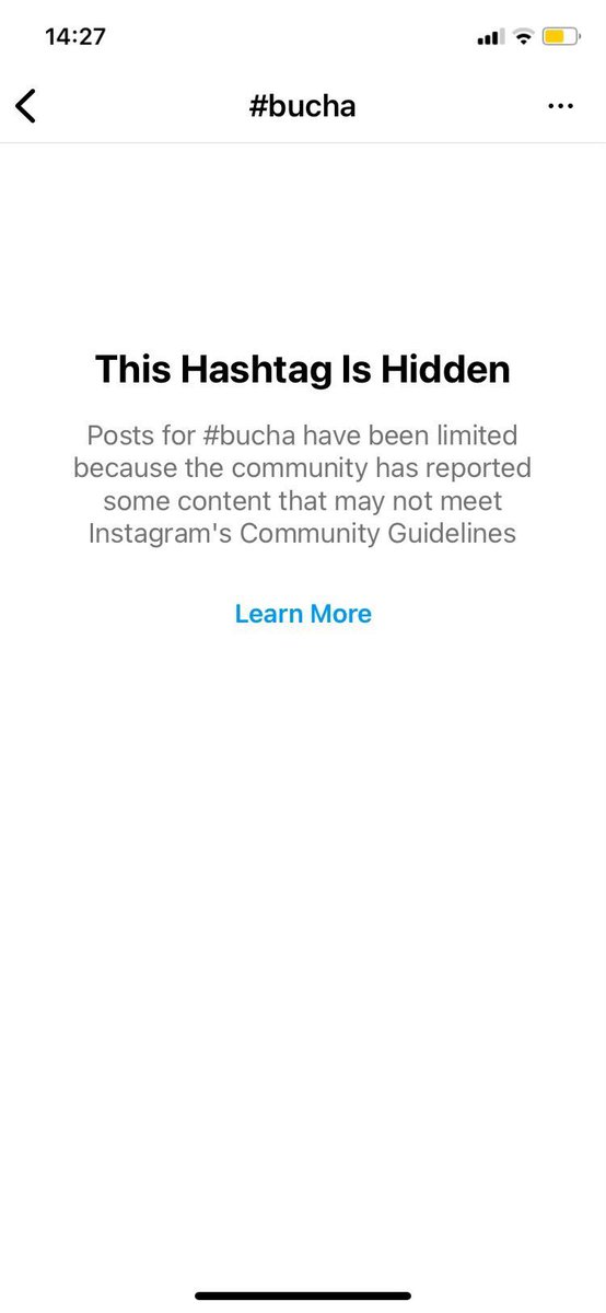 i_gil_'s tweet photo. Hi @instagram, a Ukrainian here. Again. Less than 24 hours in you block the #Bucha? 
First you censor 🇺🇦 accounts, block with no warnings for showing what russians do, now this. What’s your stance here exactly? Because no account that spreads Kremlin propaganda was affected, so… https://t.co/7vByN5ECyF
