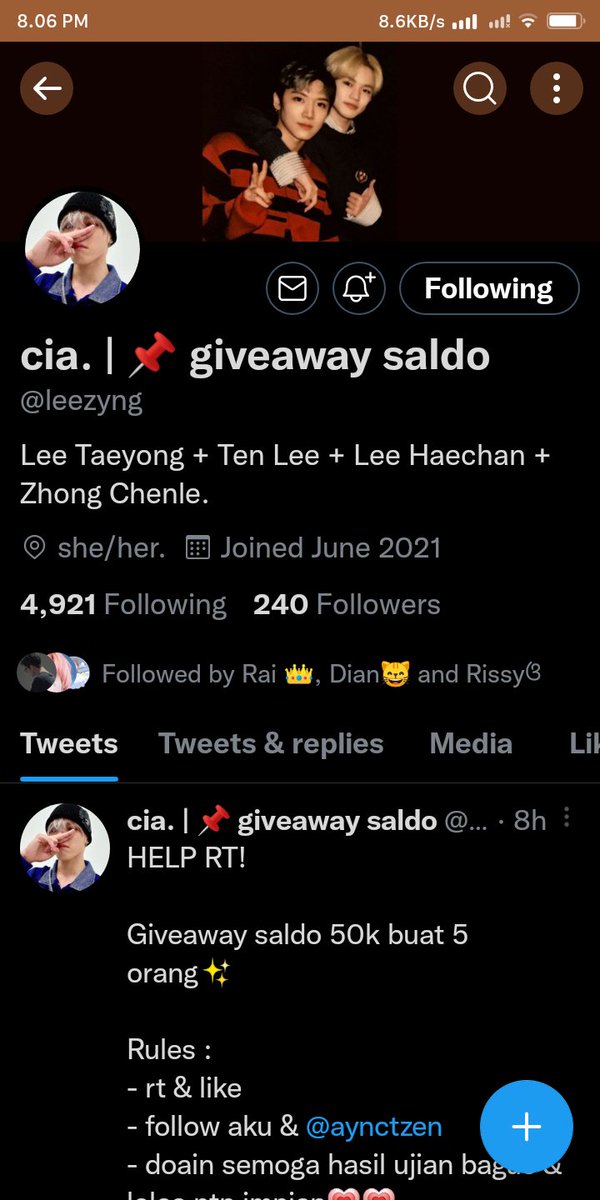 JUNHUESWIN's tweet photo. @leezyng @aynctzen semogaaa hasil ujian nya bagus dannn lolos ptn impiannn nya yaa! semangaatt terus! https://t.co/QFKSDGVBdA