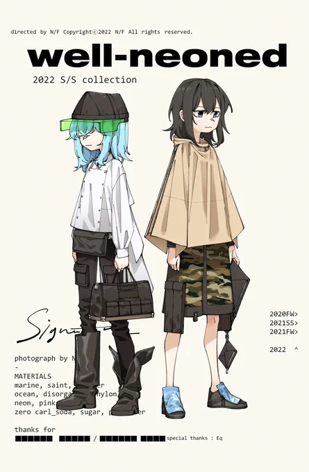 2022 S/S collection "well-neoned" 10/10 