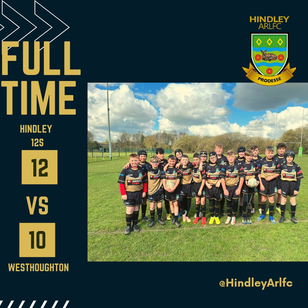 HindleyArlfc's tweet photo. Hindley u12's- 12
Westhoughton- 10

Immensely proud of this team today. Everyone was prepared for a challenge and toughed out a superb 12-10 win against an equally committed Westhoughton team. This was our first victory of the season and it was very well deserved.
#BlackAndGold https://t.co/OG9CH5UH1C