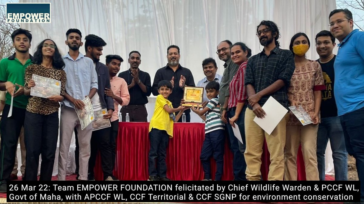 <a href="/Empower__org/">Empower Foundation</a> <a href="/MahaForest/">Maha Forest Official</a> <a href="/SunilLimaye2/">Sunil Limaye</a> <a href="/ben_ifs/">Clement Ben IFS</a> <a href="/ApccfM/">Apccf wildlife west Mumbai</a> <a href="/AUThackeray/">Aaditya Thackeray</a> <a href="/CentralIfs/">IFS Association</a> <a href="/RandeepHooda/">Randeep Hooda</a> <a href="/GreenStalin/">Stalin</a> <a href="/zoru75/">Zoru Bhathena</a> <a href="/SanjivValsan/">sanjiv.valsan</a> @PraveenIFShere <a href="/IFS_Officers/">GuardiansOfNature</a> <a href="/AareyForest/">Aarey Forest</a> <a href="/ranjeetnature/">Ranjeet Shamal Bajirao Jadhav</a> <a href="/mumbaimatterz/">मुंबई Matters™🇮🇳</a> Thanks <a href="/MahaForest/">Maha Forest Official</a> for recognising the work by non profits like <a href="/Empower__org/">Empower Foundation</a>, citizen &amp; forest staff for conserving #Wildlife of Mumbai

A great collaboration between Govt &amp; Citizens tks to <a href="/SunilLimaye2/">Sunil Limaye</a> who is an inspiration

<a href="/RandeepHooda/">Randeep Hooda</a> <a href="/deespeak/">Dia Mirza</a> <a href="/TandonRaveena/">Raveena Tandon</a> <a href="/ErikSolheim/">Erik Solheim</a>