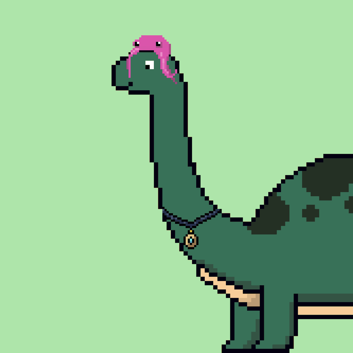 I am now also a member of the Dino family of <a href="/HappyDino_eth/">IamZ</a>. 🥳🥳🥳 I'm super happy about that and won this cute pixel treasure at <a href="/your_item_sold/">💱Your item sold!💱</a>. You should definitely take a look at both collections and profiles. ❤️

💎opensea.io/collection/hap…

💎opensea.io/Youritem_sold