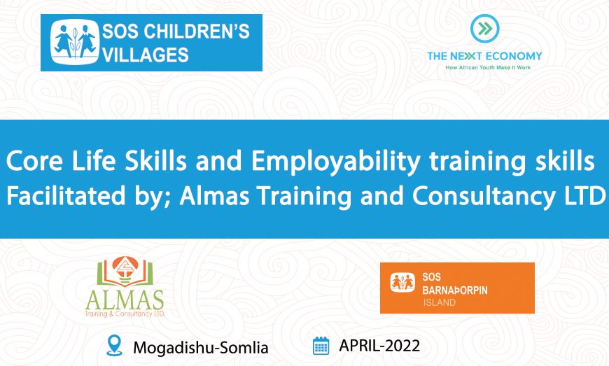 AlmasTraining's tweet photo. We are pleased to begin Day One training for Batch 4 Phase II, The Next Economy, which will provide youth with core life skills and employability skills.
SOS Children's Villages International
SOS Children's Villages Somalia
@The Next Economy
ALMAS Training and Consultancy Limited https://t.co/di8IDnROMf