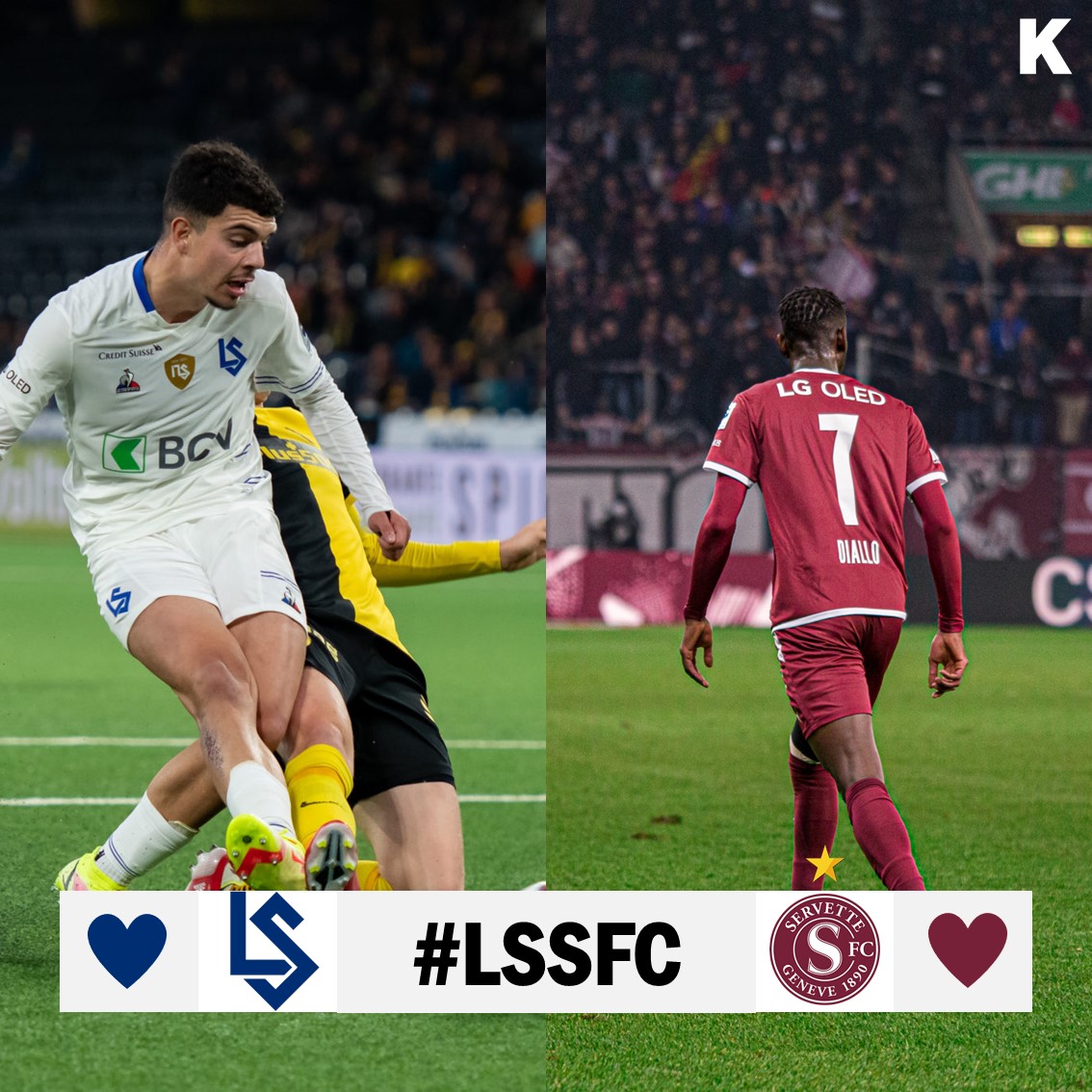 _cornermagazine's tweet image. #DerbyDay 
Qui va gagner ?
Lausanne 💙
Servette ❤
#LSSFC