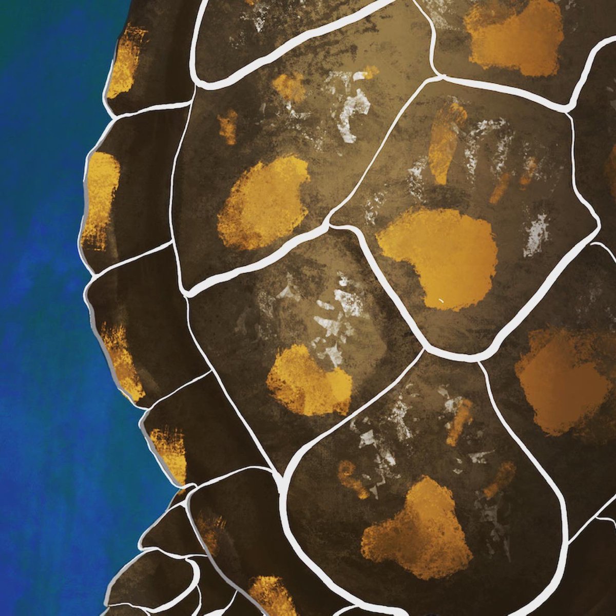 Olgaolis's tweet photo. Hadn’t drawn anything new in the last few weeks due to a change of house and a job right on top of that! Hopefully I will get back to my routine and my drawings again. Starting with this little lady, swimming peacefully in the serene blue waters. #turtleart #smallartist #turtle https://t.co/30hIdmDDFG