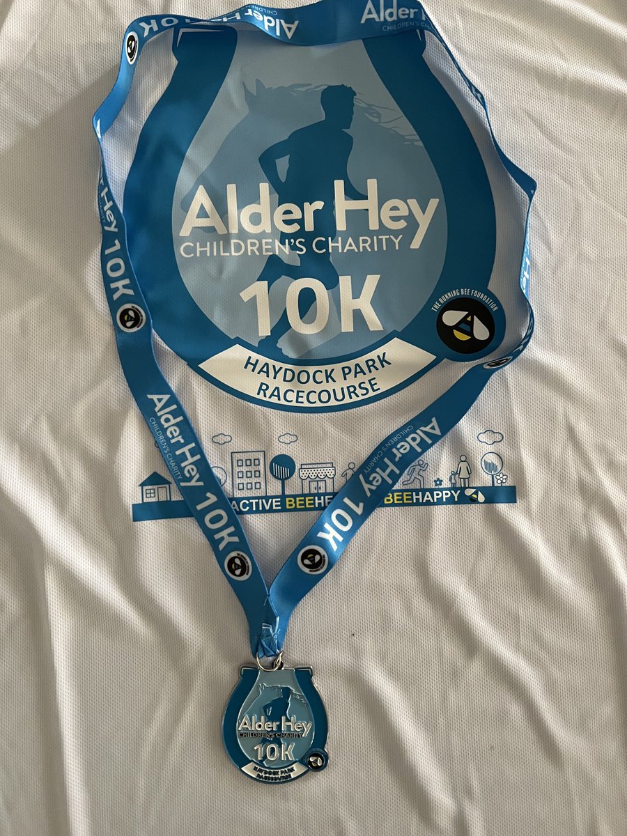 Just finished charity 10k race. Please consider making a donation to one of my charities. #Alderhey10k, #AlderheyCharity, #TeenageCancerTrust