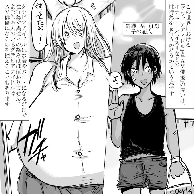 skeb依頼で描かせていただきました!!
女性がでかくてえっちな世界線 #11 グラビアアイドル編です 