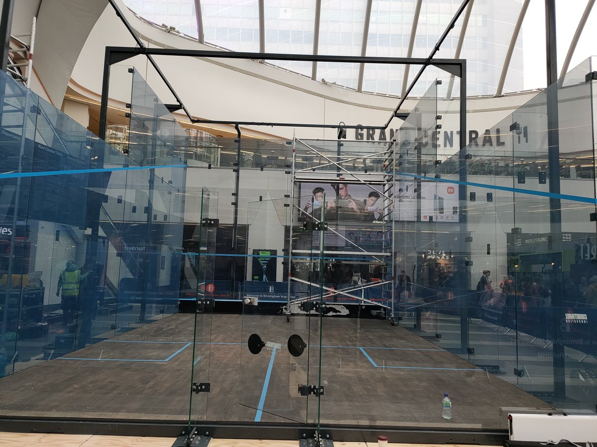 Squash United (@squash2022) on Twitter photo Building a court in a working train station is a big challenge. Thank you <a href="/NetworkRailBHM/">Birmingham New Street</a> team for being amazing ๐ What a brilliant space to introduce Squash to the people of Birmingham ๐ช๐ Building a court in a working train station is a big challenge. Thank you <a href="/NetworkRailBHM/">Birmingham New Street</a> team for being amazing ๐ What a brilliant space to introduce Squash to the people of Birmingham ๐ช๐