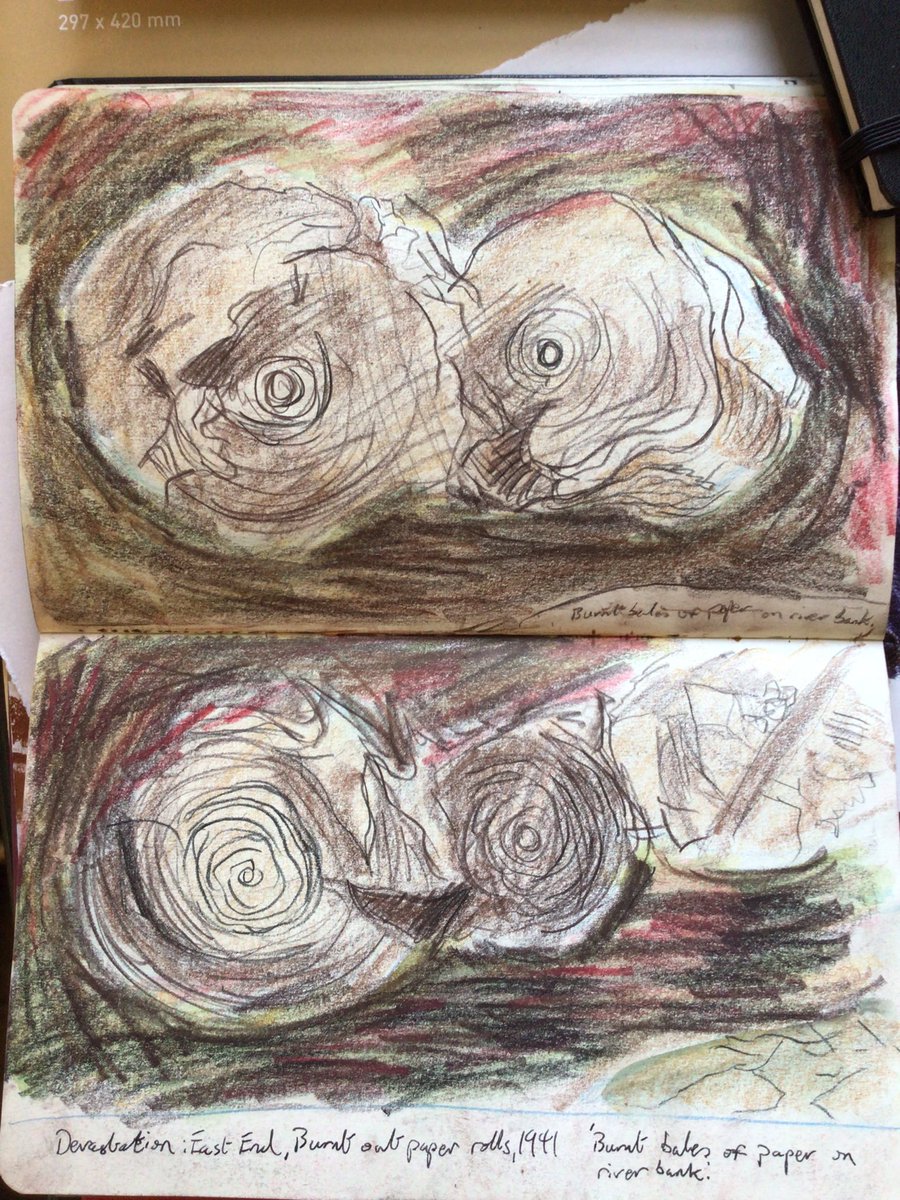 FeargalShiels's tweet photo. Copying Graham Sutherland’s Devastation drawings. I did my dissertation on this series back in the day. Still love ‘em 🤓✍🏼☕️🚬
#copybook #colouredpencil https://t.co/E64OrNDqTz