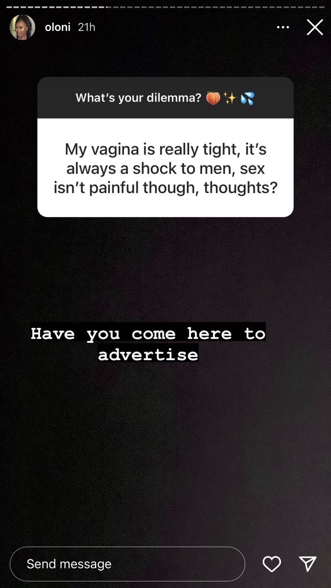 banterye's tweet photo. This “dilemma” and Oloni’s reply cracking me up!! 😂😂😂😂😭 https://t.co/2P4I5Vdb03