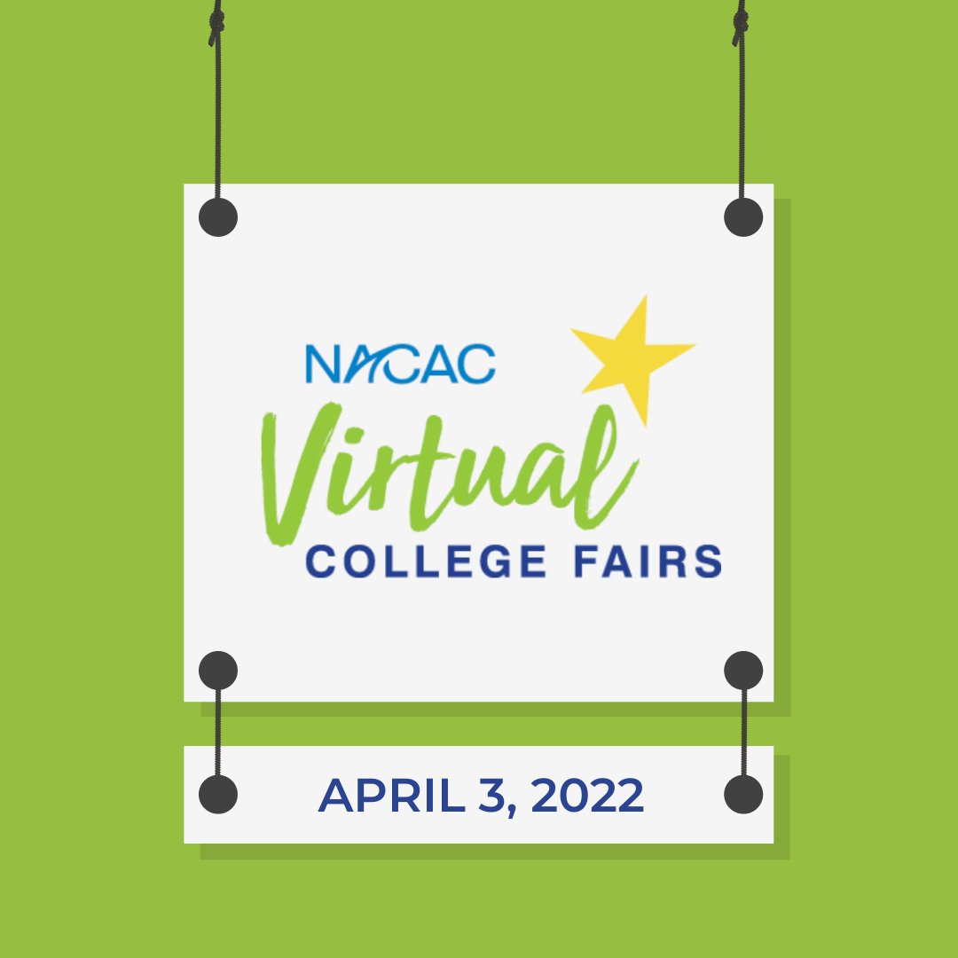 ADVCollegePlan's tweet photo. Are you building your college lists? 

Thinking about where you might want to visit this summer?

Before you go - check out the FREE NACAC Virtual College Fair TODAY, it’s a great way to “see” some of the schools you may be interested in. ✅

#virtualcollegefairs #collegevisits https://t.co/tlYHZREIFz