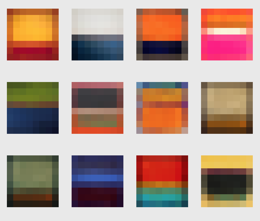 julia_vergazova's tweet photo. Now a set of 12 Rothko paintings is minted on @8bidou !
https://t.co/SFWHDX391M
 #8bit #pixelart #tezos #CleanNFT #NFT #8bidou https://t.co/b5FgECw4vL