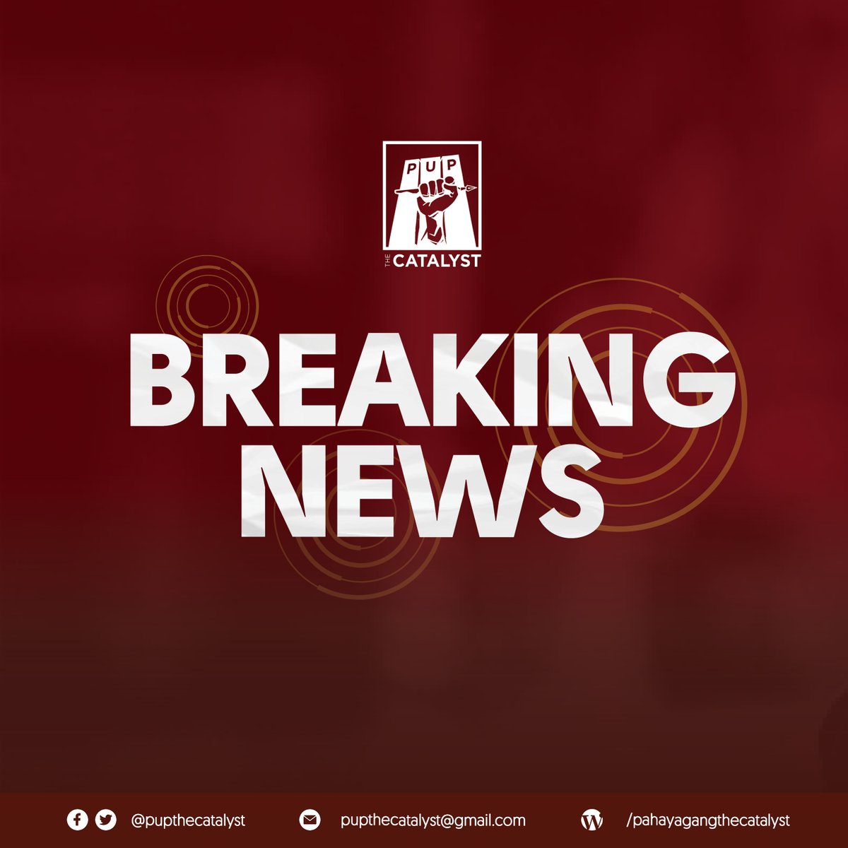 PUPTheCatalyst's tweet photo. BREAKING NEWS: Tambalang Robredo-Pangilinan, opisyal na ineendorso ng PUP Sentral na Konseho ng Mag-aaral sa pagka-pangulo at bise presidente sa darating na pambansang halalan. https://t.co/6MVHq0PXRp